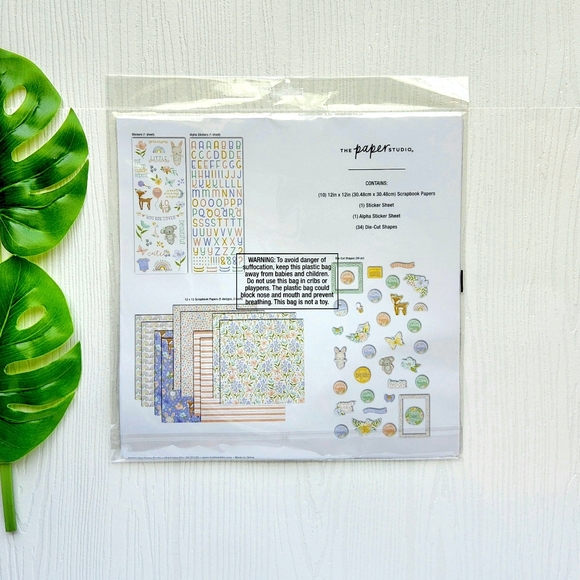 The Paper Studio Baby Girl Paper Crafting Scrapbook 46 Piece Kit NWT! - Picture 3 of 4
